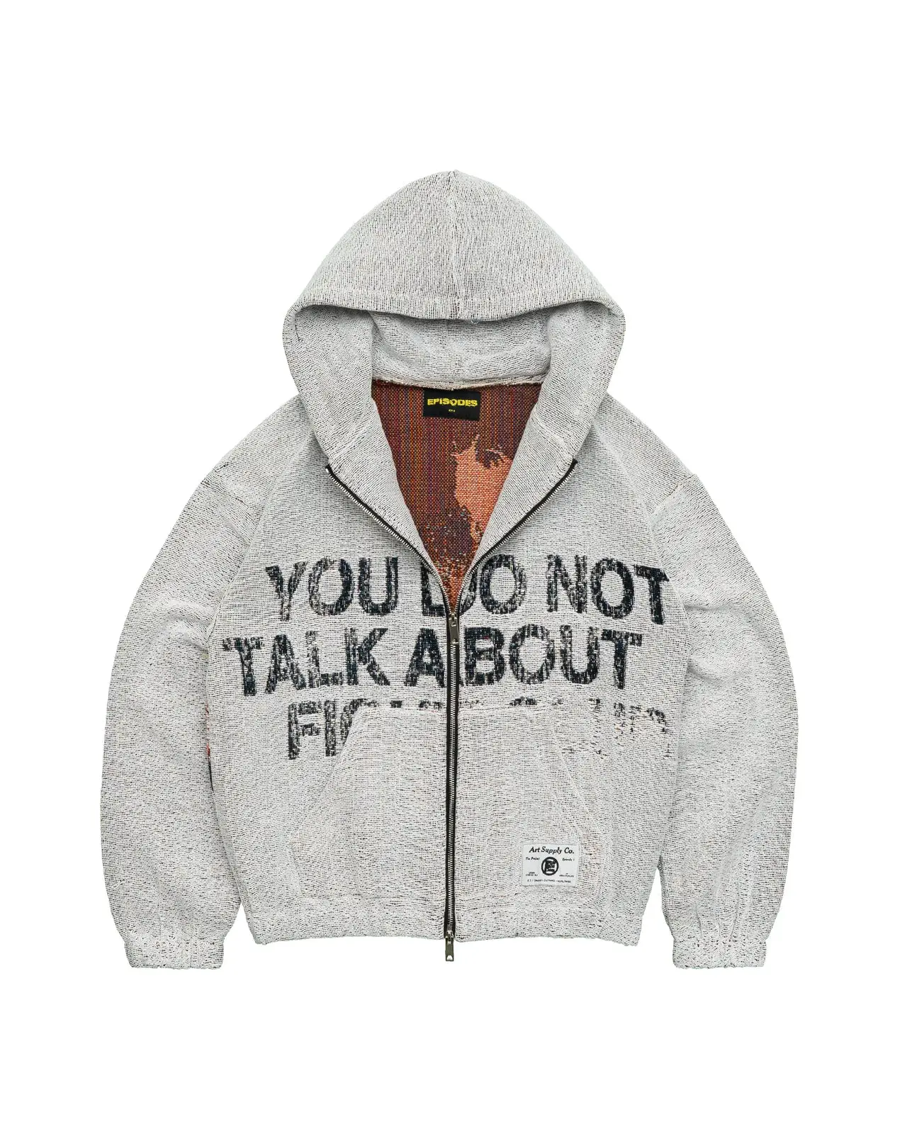 Episodes Fight Club Tapestry Zip up Hoodie (1)